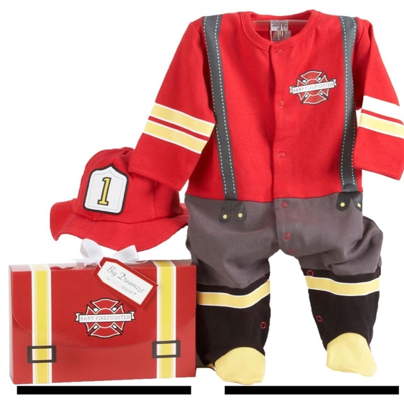 Aston Baby firefighter themed outfit 0-6m - Picture 3 of 3